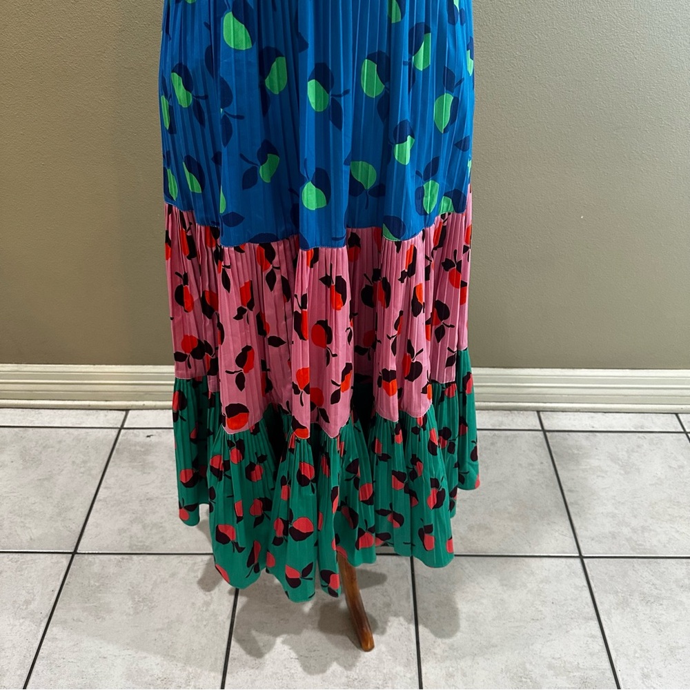 Kate Spade Blue, Pink, and Green Ruffle Dress - Picture 9 of 16